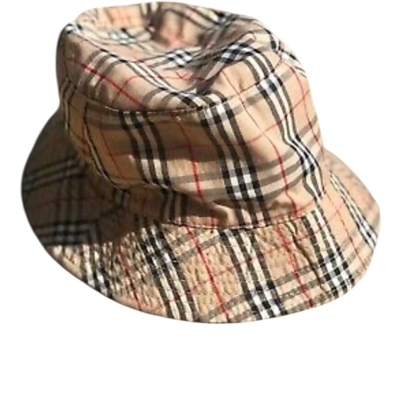 Burberry Vintage Plaid Bucket Hat - Picture 1 of 6
